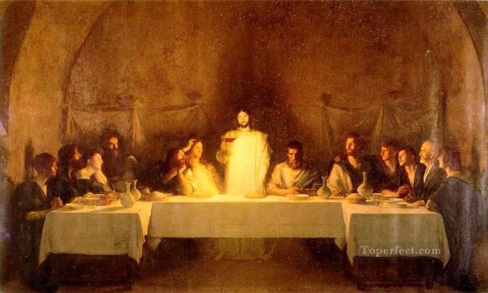 Das Abendmahl figur Pascal Dagnan Bouveret Religiosen Christentum Ölgemälde